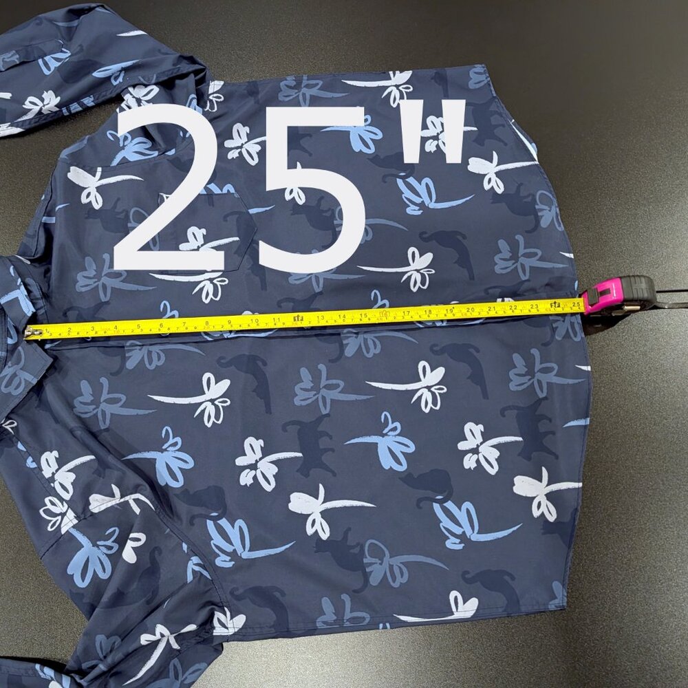 Like New CON.STRUCT Cat Floral Long Sleeve Everyday Shirt, size XL - Picture 9 of 12